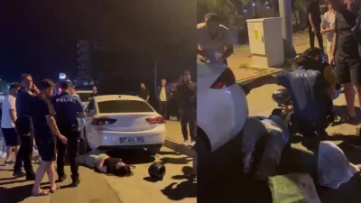 Antalya’da meydana gelen ve iki kişinin yaralanmasıyla sonuçlanan trafik kazasının