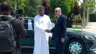 Cumhurbaşkanı Recep Tayyip Erdoğan, Türkiye’ye resmi bir ziyarette bulunan Nijer