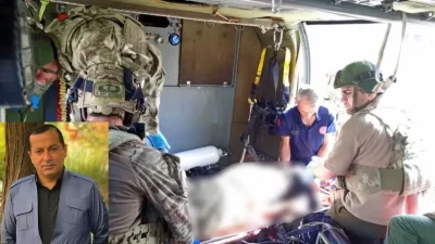 Hakkari’nin Yüksekova ilçesinde akrabalarıyla birlikte yola çıkan ve sarp arazide
