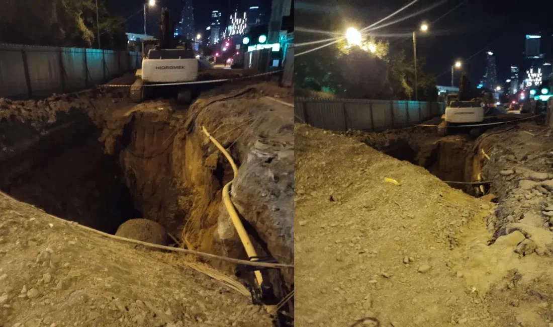 İstanbul Ataşehir’de kontrolden çıkan bir ticari taksi, yol kenarında bulunan