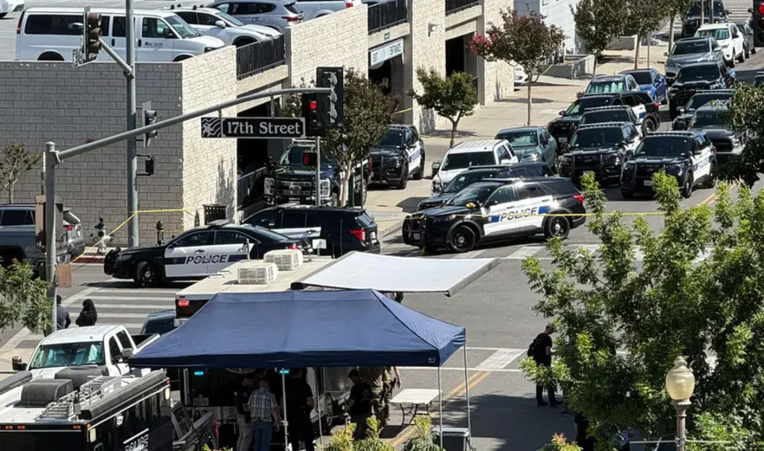 ABD’nin Güney California bölgesinde hareketli dakikalar yaşanıyor. Bir banka şubesine