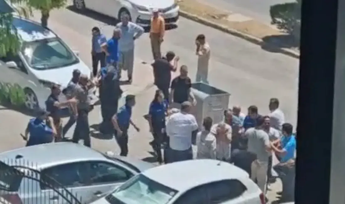 Adıyaman Adliyesi önünde iki grup arasında başlayan ve kısa sürede