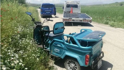 Isparta’nın Yalvaç ilçesinde eşini kasabaya bıraktıktan sonra köyüne dönmek üzere