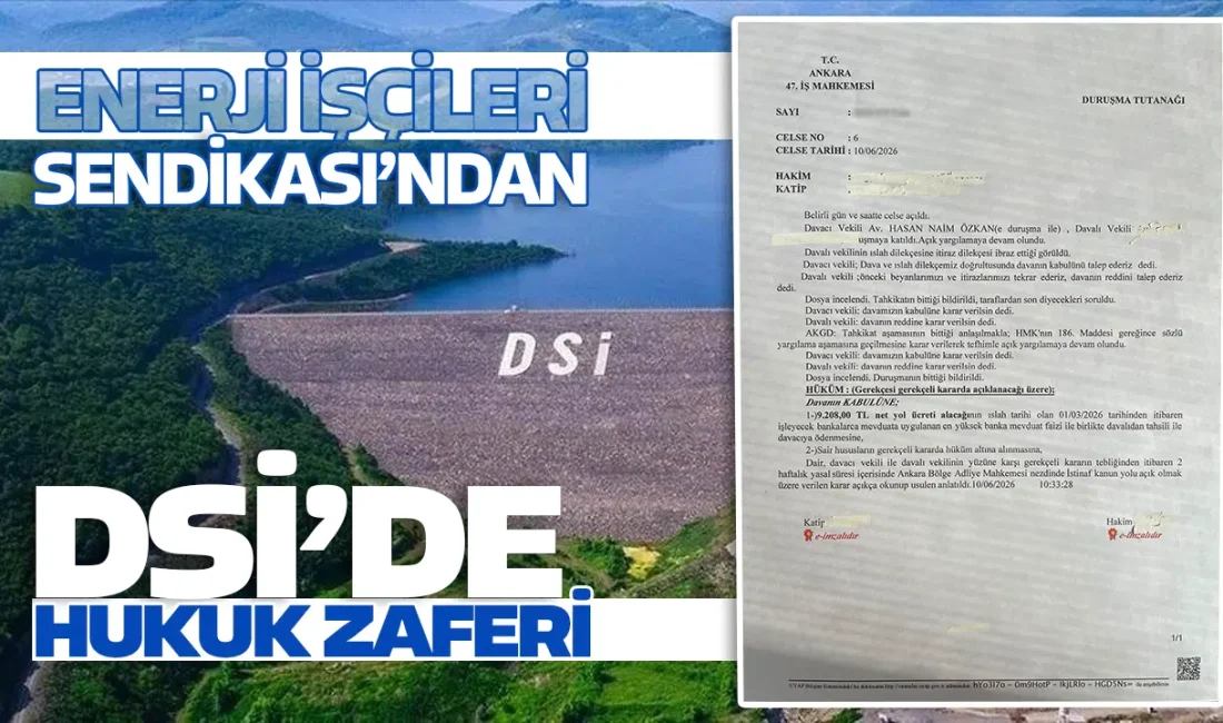 Devlet Su İşleri bünyesinde çalışan binlerce işçiyi yakından ilgilendiren çok