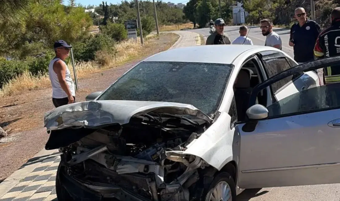 Balıkesir’in Ayvalık ilçesinde meydana gelen tek taraflı trafik kazası büyük