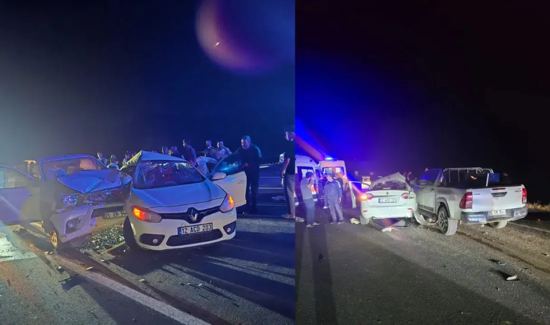 Bingöl’ün Genç ilçesinde meydana gelen feci trafik kazasında otomobil ile