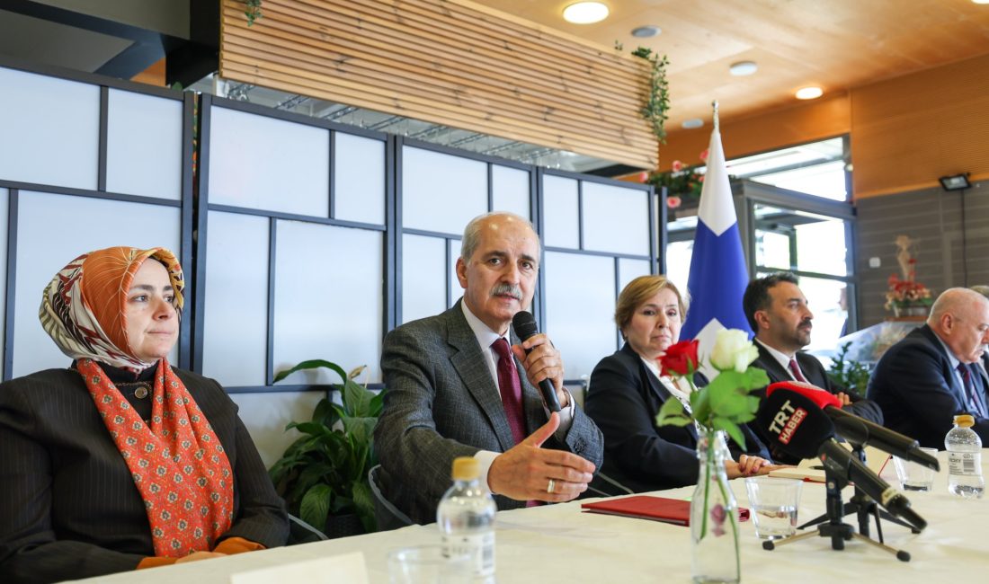 TBMM Başkanı Numan Kurtulmuş, resmi temaslarda bulunmak üzere gittiği Finlandiya’da