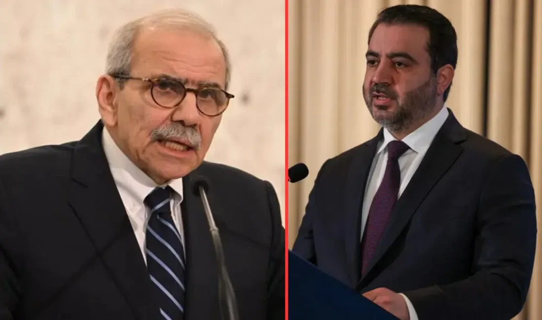 Suriye Dışişleri Bakanı Esad Hasan Şeybani ile Lübnan Başbakanı Nevvaf