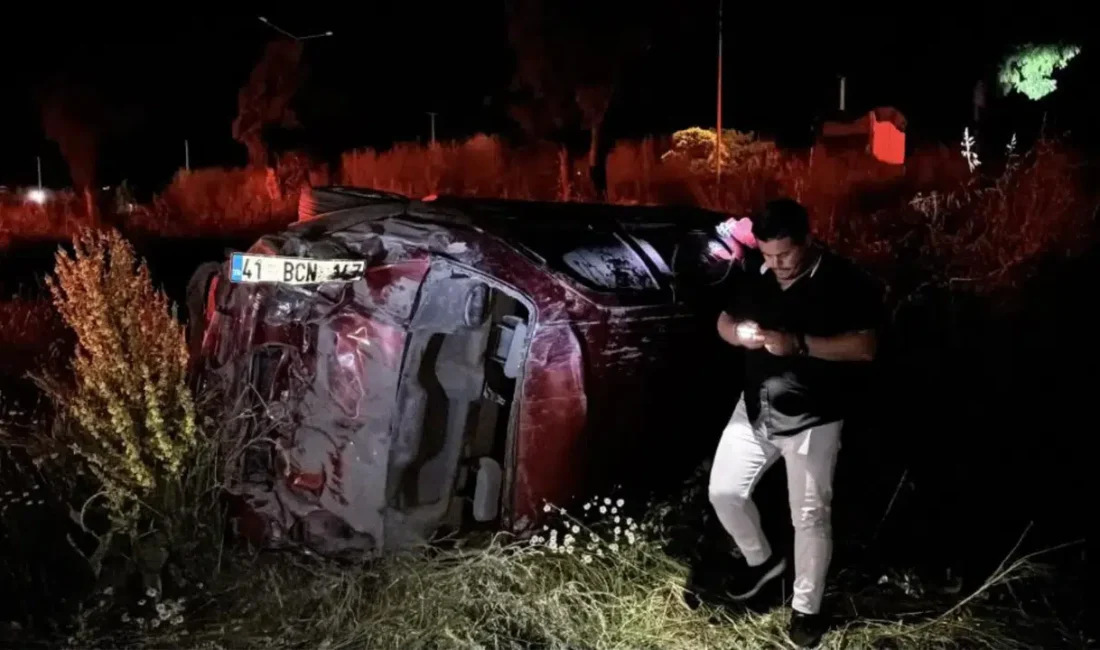 Bolu’da D-100 kara yolunda seyir halindeyken kontrolden çıkan bir otomobil,