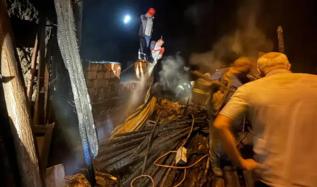Konya’nın Beyşehir ilçesinde garaj ve depo olarak kullanılan tek katlı