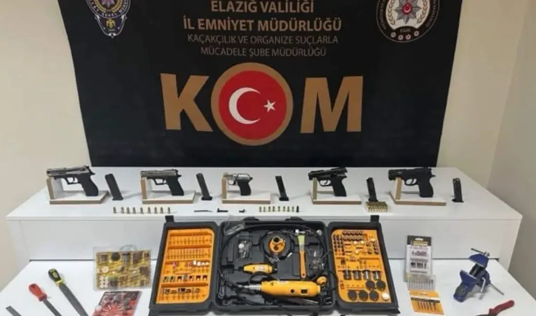 Elazığ’da emniyet güçlerinin yasa dışı silah ticaretini engellemek amacıyla gerçekleştirdiği