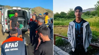 Bingöl’ün Genç ilçesinde serinlemek için sulama göletine giren ve suda