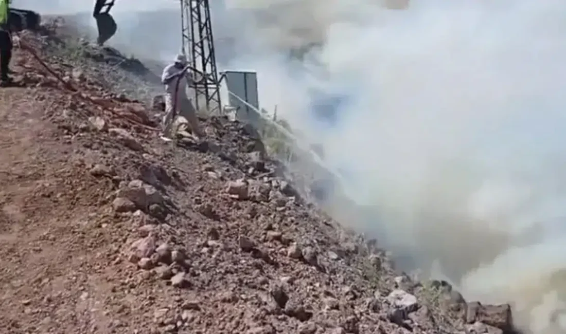 Çanakkale’nin Ayvacık ilçesinde sabah saatlerinde başlayan ve rüzgarın şiddetiyle kısa