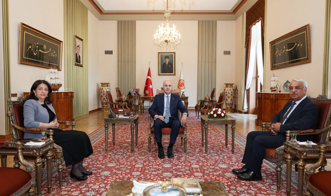 TBMM Başkanı Numan Kurtulmuş, DEM Parti İmralı heyetini kabul ederek