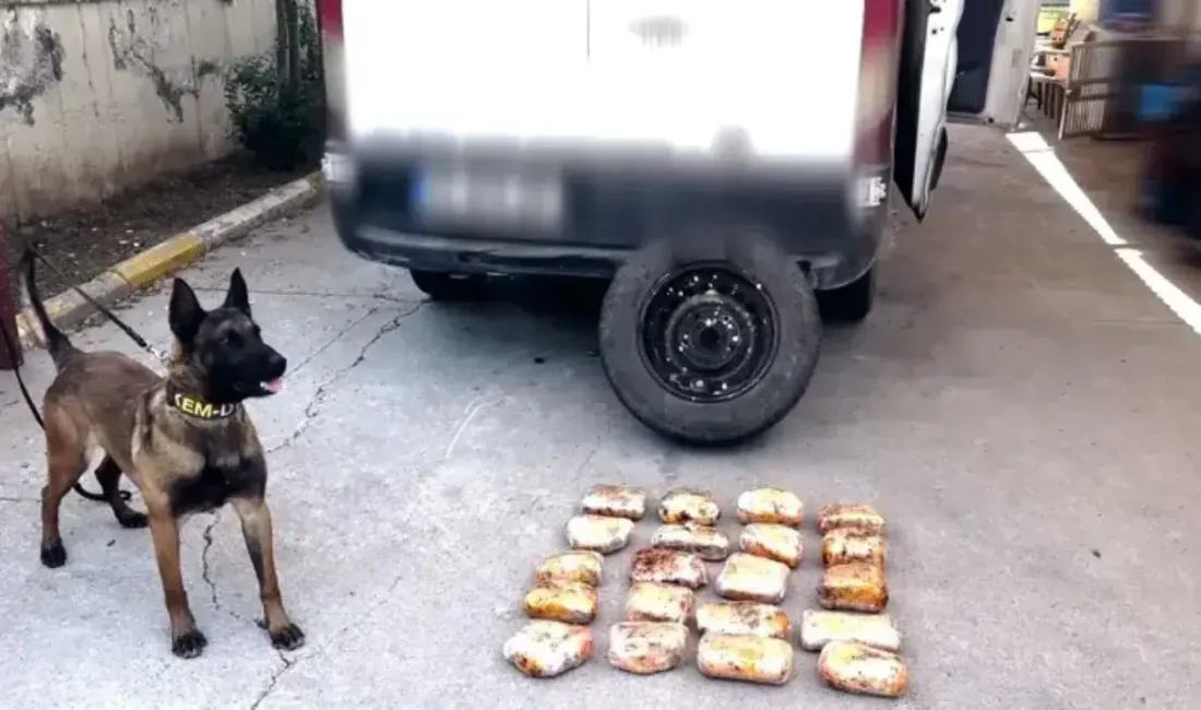 Batman’ın Kozluk ilçesinde yol kontrolü sırasında durdurulan şüpheli bir minibüste