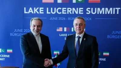 İran Dışişleri Bakanı Abbas Arakçi ve İsviçre Dışişleri Bakanı Ignazio