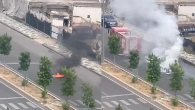 Diyarbakır’ın en hareketli ilçelerinden Kayapınar’da, seyir halindeki bir motosikletin aniden