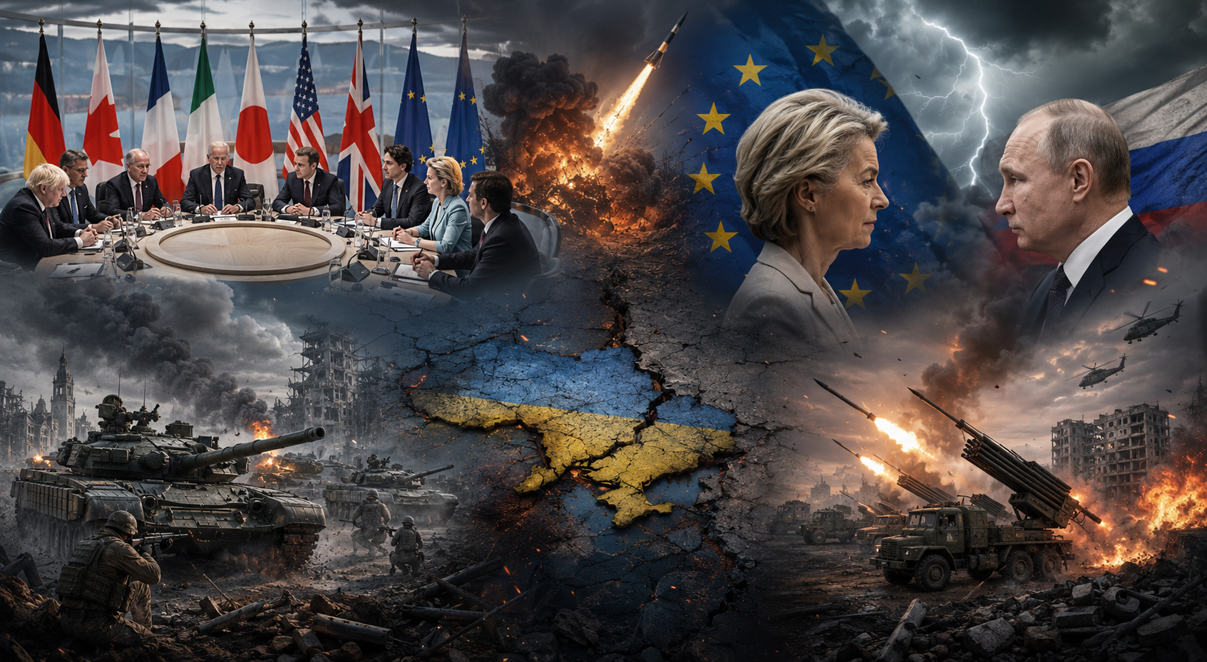 G7'den çıkan mesajlar, karşılıklı büyük saldırılar, Avrupa ve Rusya restleşmesi.