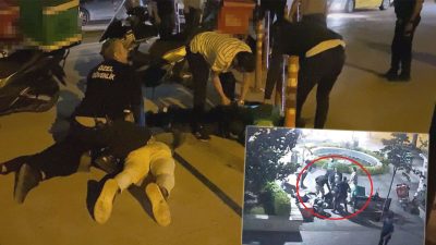 Bursa’nın İnegöl ilçesinde, siparişlerin geç kalması üzerine başlayan tartışma kısa