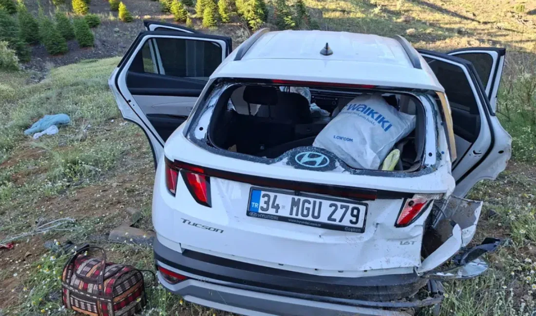 Niğde’nin Ulukışla ilçesinde kontrolden çıkan SUV tipi bir aracın şarampole