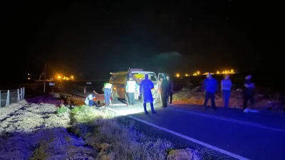 Karaman’da seyir halindeki bir yakıt tankerinin sürücüsü direksiyon başında aniden
