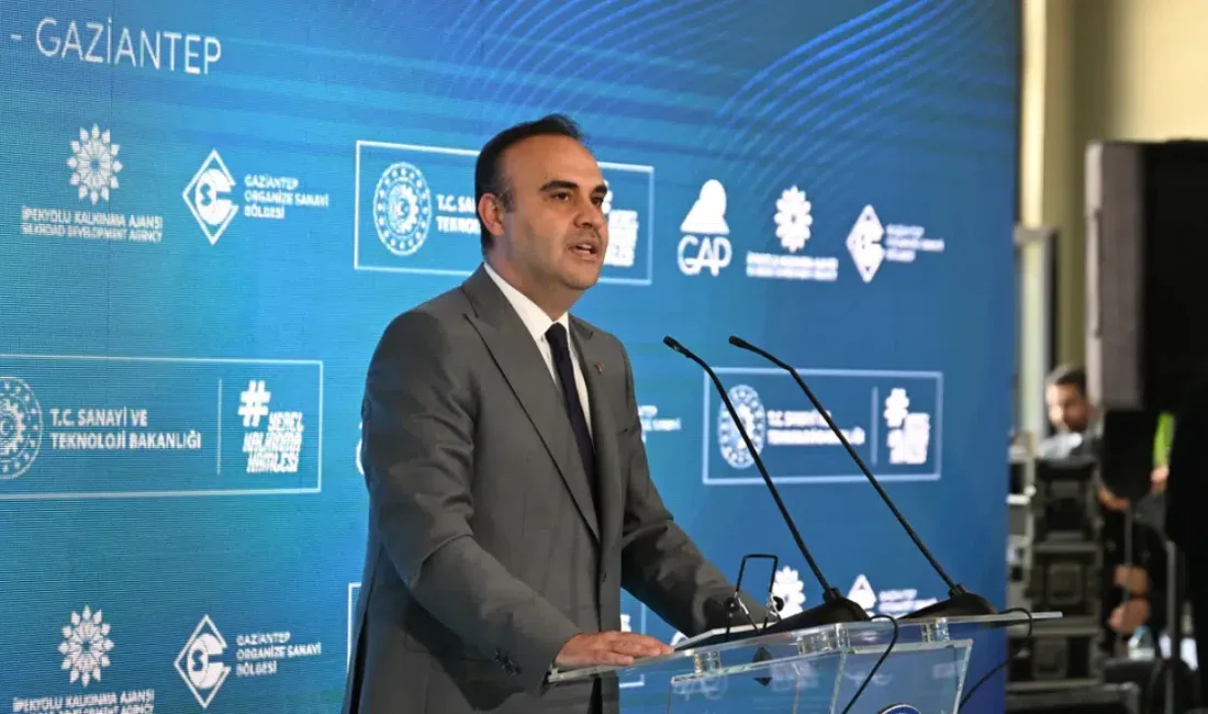 Sanayi ve Teknoloji Bakanı Mehmet Fatih Kacır, Gaziantep’te katıldığı kritik