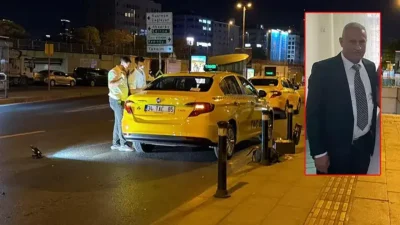 İstanbul Şişli’de taksi ücreti yüzünden çıkan tartışmada yolcusunun yumruklu saldırısına