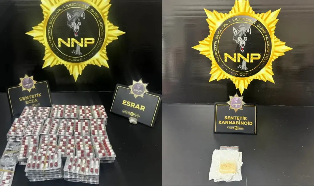 Niğde’de narkotik polisinin zehir tacirlerine yönelik düzenlediği nefes kesen operasyonda