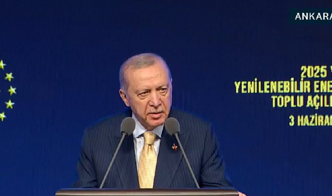 Beştepe’de düzenlenen 2025 Yılı Yenilenebilir Enerji Yatırımları Toplu Açılış Töreni’nde
