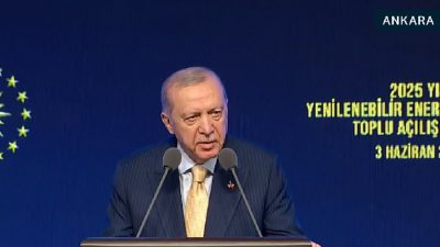 Beştepe’de düzenlenen 2025 Yılı Yenilenebilir Enerji Yatırımları Toplu Açılış Töreni’nde