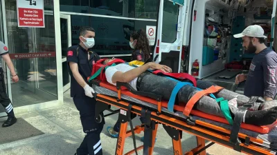 Karabük’te inşaat çalışmaları sırasında meydana gelen feci kazada, dördüncü kattaki