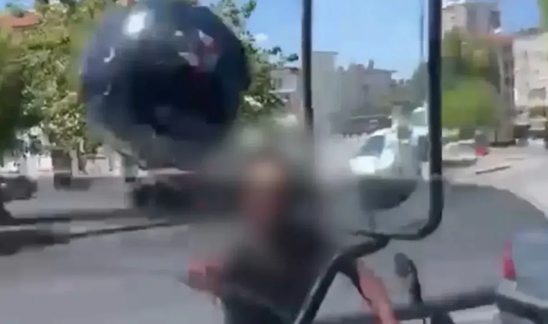 Kayseri’nin Melikgazi ilçesinde yaşanan maddi hasarlı bir kazanın ardından sinirlerine