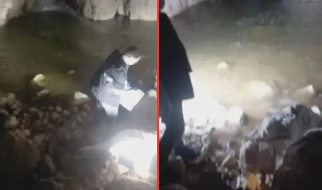 Hatay’ın Antakya ilçesinde sıcak havada serinlemek amacıyla girdiği derede akıntıya