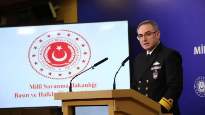 Milli Savunma Bakanlığı haftalık basın bilgilendirme toplantısında Ege ve Akdeniz’deki