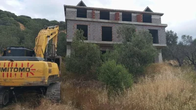 Çanakkale genelinde kaçak yapılaşmaya karşı yürütülen kararlı mücadele hız kesmeden