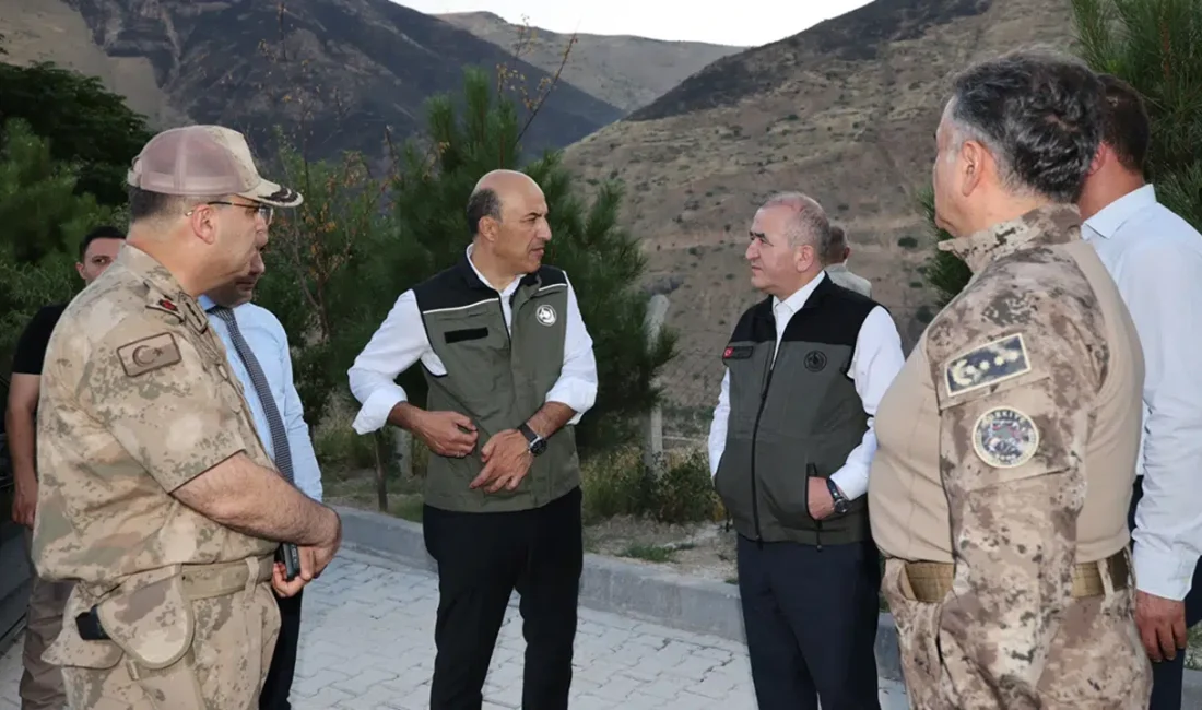 Elazığ’ın Keban ilçesinde bulunan Nimri Dağı’nda aniden yükselen alevler bölgede
