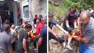 Osmaniye’nin Düziçi ilçesinde içme suyu borusu döşeme çalışması sırasında meydana