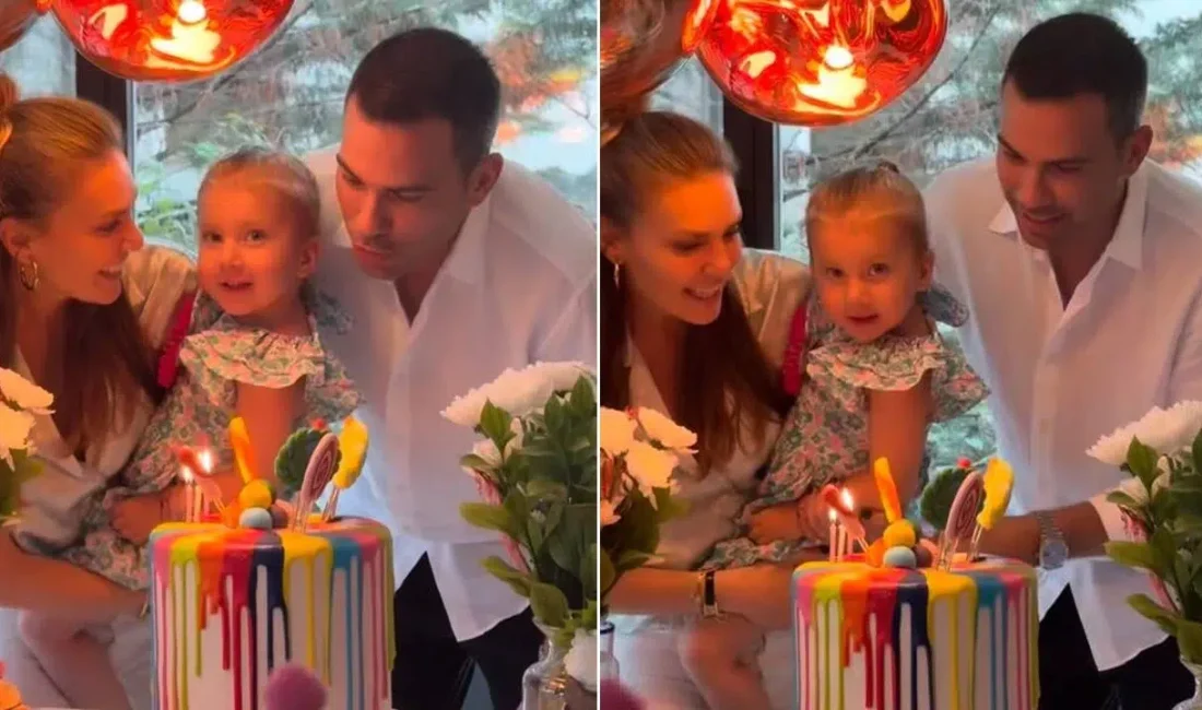 Ekranların sevilen ismi Aslı Enver ve eşi Berkin Gökbudak, kızları