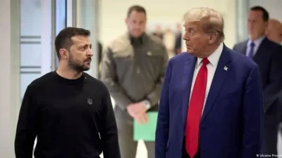 Ukrayna Devlet Başkanı Volodimir Zelenskiy ile ABD Başkanı Donald Trump