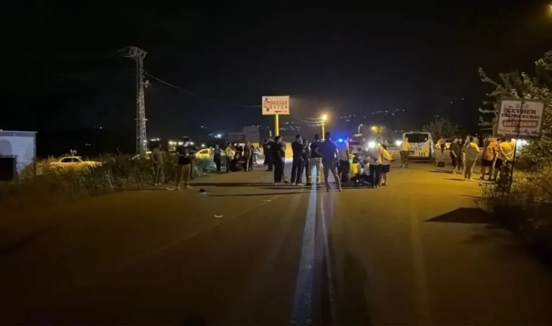 Osmaniye’nin Düziçi ilçesinde meydana gelen feci kazada otomobil ile motosiklet