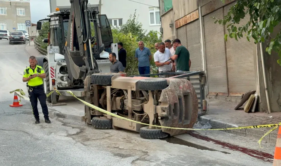 Samsun’un Canik ilçesinde rampa aşağı indiği sırada birdenbire kontrolden çıkan