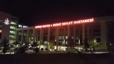 Edirne’nin İpsala ilçesinde aniden bastıran sağanak yağış sırasında bir ahıra