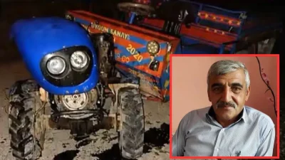 Ordu’nun Kumru ilçesinde kontrolden çıkarak devrilen tarım aracının altında kalan