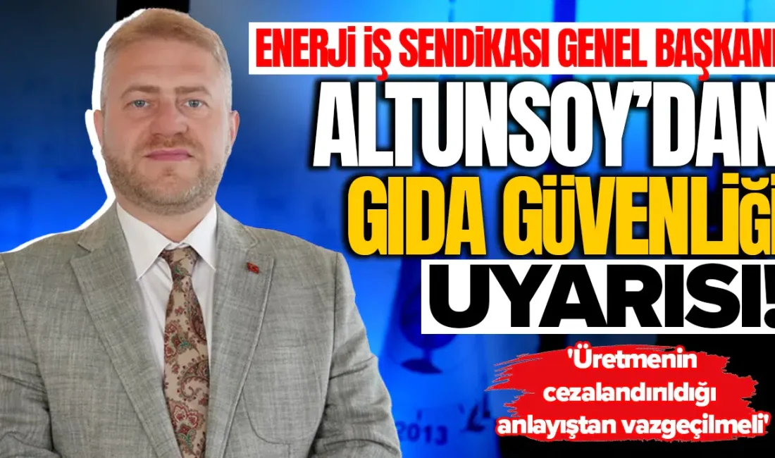 Enerji İşçileri Sendikası Genel Başkanı Mahmud Altunsoy, son dönemde patates