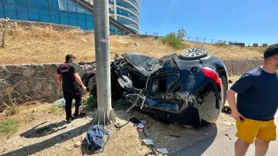 Kahramanmaraş’ın Onikişubat ilçesinde kontrolden çıkan otomobilin Kent Güvenlik Yönetim Sistemi