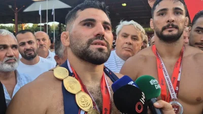 665. Tarihi Kırkpınar Yağlı Güreşleri’nde rakiplerini tek tek dize getirerek