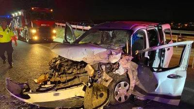 Malatya’da hafif ticari araç ile bir otomobilin çarpışması sonucu meydana