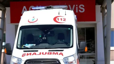 Aydın’ın Söke ilçesinde kontrolden çıkan bir otomobilin refüjdeki ağaca çarpması