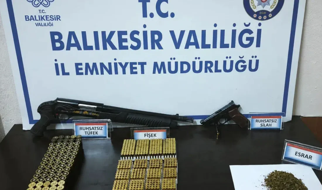 Balıkesir’in Erdek ilçesinde emniyet güçlerinin uzun süredir takip ettiği suç