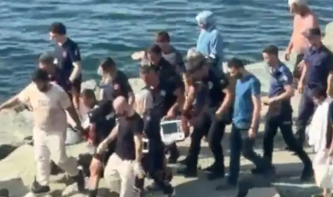 Rize’de serinlemek amacıyla girdiği denizde akıntıya kapılarak boğulma tehlikesi geçiren